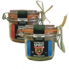 Wild Herb & Aussie BBQ Salts Twin Pack Presentation Jars